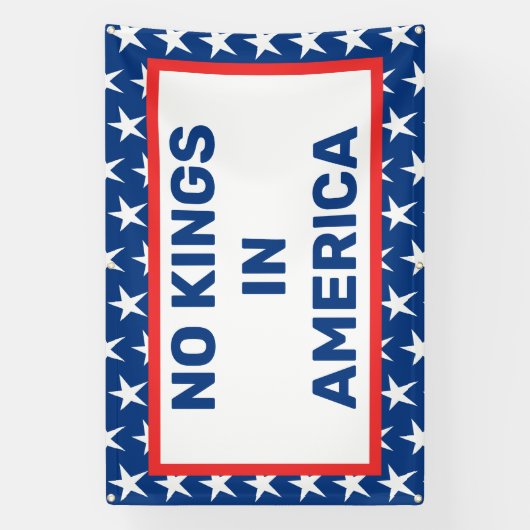 Geen koningen in Amerika Banner (Verticaal)