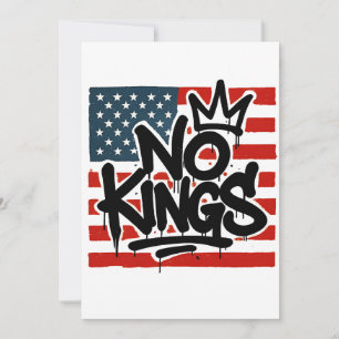 Geen koningen in Amerika behalve democratie die ik Bedankkaart