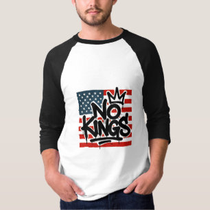 Geen koningen in Amerika behalve democratie die ik T-shirt