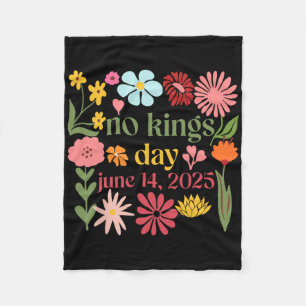 Geen koningen in Amerika Bloemen Geen koningen Dag Fleece Deken