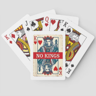 Geen koningen in Amerika Democratie Protest Pokerkaarten