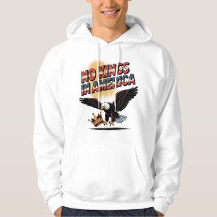 Geen koningen in Amerika Eagle & Crown Art Hoodie