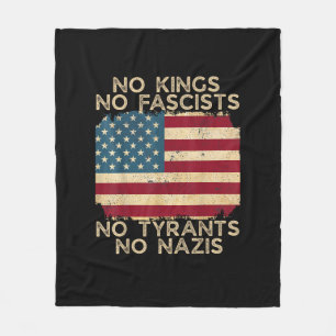Geen Koningen In Amerika Geen Fascisten Wij Het Vo Fleece Deken