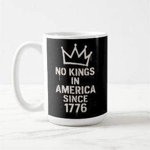 Geen koningen in Amerika, geen koningsdag protest Koffiemok