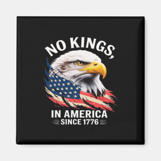 Geen Koningen In Amerika Klassiek Retro Grafisch O Magneet