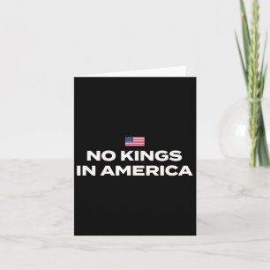 Geen koningen in Amerika met Amerikaanse vlag Kaart