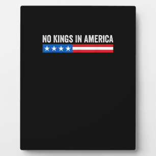 Geen Koningen In Amerika Patriotische Stijl Fotoplaat