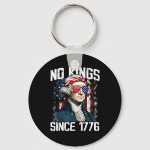 Geen Koningen In Amerika Patriotische Vintage Graf Sleutelhanger