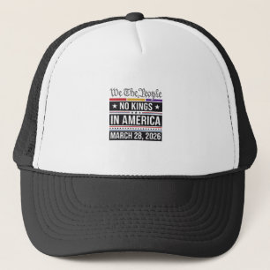 Geen Koningen in Amerika Patriottisch Protest T-sh Trucker Pet