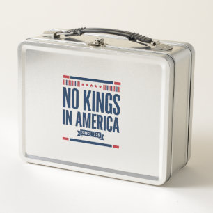 Geen koningen in Amerika Patriottisch vintage vect