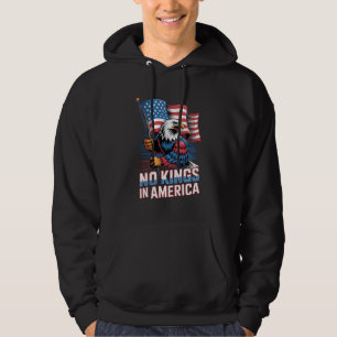 Geen koningen in Amerika Patriottische Adelaar Hoodie