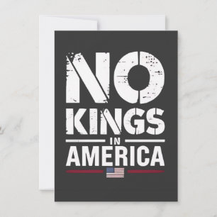 Geen koningen in Amerika Patriottische Amerikaanse Kaart