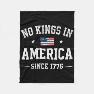 Geen koningen in Amerika Patriottische Onafhankeli Fleece Deken