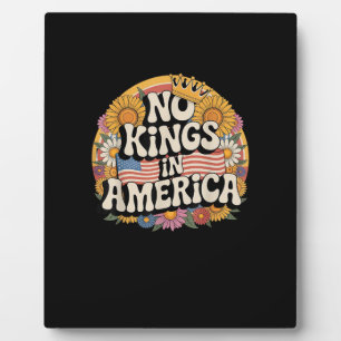 Geen Koningen In Amerika Patriottische Vintage Gra Fotoplaat