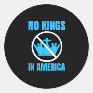 Geen Koningen In Amerika Rechtelijke Uitspraak Zeg Ronde Sticker
