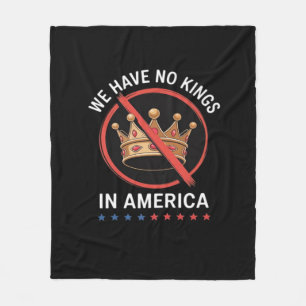Geen Koningen In Amerika Retro Klassieker Fleece Deken