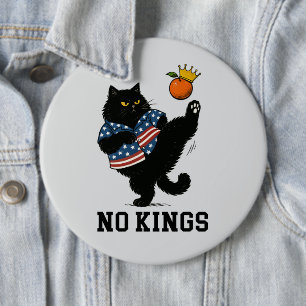Geen koningen in Amerika Ronde Button 6,0 Cm