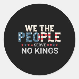 Geen koningen in Amerika Ronde Sticker