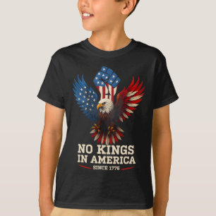 Geen koningen in Amerika sinds 1776 Amerika Vlag 5 T-shirt