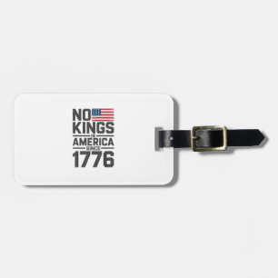 Geen Koningen In Amerika Sinds 1776 Creatief Ontwe Bagagelabel