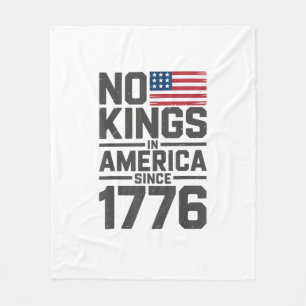 Geen Koningen In Amerika Sinds 1776 Creatief Ontwe Fleece Deken