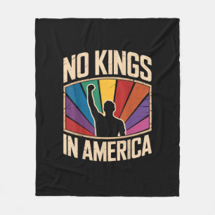 Geen Koningen In Amerika Sinds 1776 Creatief Ontwe Fleece Deken