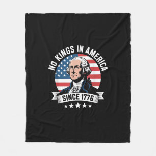 Geen Koningen In Amerika Sinds 1776 Grappige Vrijh Fleece Deken