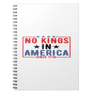 Geen Koningen In Amerika Sinds 1776 Patriottisch O Notitieboek