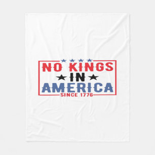 Geen Koningen In Amerika Sinds 1776 Patriottische Fleece Deken