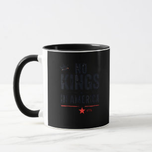 Geen koningen in Amerika sinds 1776 Retro stijl lo Mok
