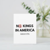 Geen koningen in Amerika sinds 1776 Uitnodiging Briefkaart (Staand voorkant)