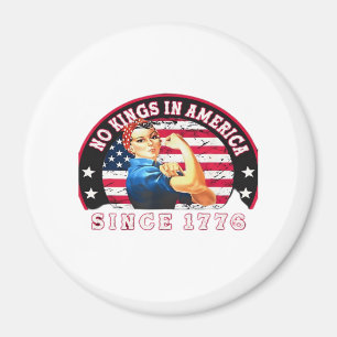 Geen Koningen In Amerika Sinds 1776 USA Vlag Save Magneet