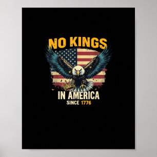 Geen Koningen In Amerika Sinds 1776 Vintage Grafis Poster