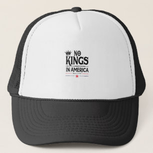 Geen Koningen In Amerika Sinds 1776 Vintage Grafis Trucker Pet