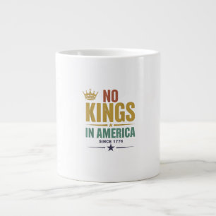 Geen koningen in Amerika sinds 1776 Vintage patrio Extra Grote Beker