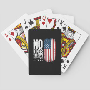 Geen Koningen In Amerika Sinds 1776 Vrijheid Geest Pokerkaarten