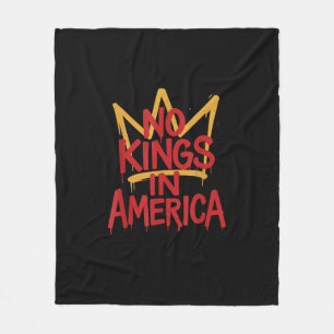 Geen Koningen In Amerika Street Art Politiek Creat Fleece Deken