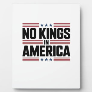 Geen Koningen In Amerika USA Creatieve Stijl Fotoplaat
