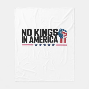 Geen Koningen In Amerika USA Creatieve Vrije Tijd Fleece Deken