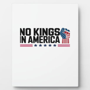 Geen Koningen In Amerika USA Creatieve Vrije Tijd Fotoplaat