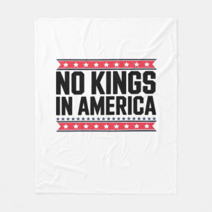 Geen Koningen In Amerika USA Minimal Schoon Fleece Deken