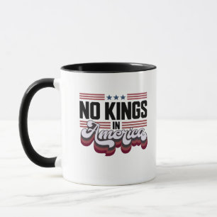 Geen Koningen In Amerika USA Patriottisch Ontwerp Mok