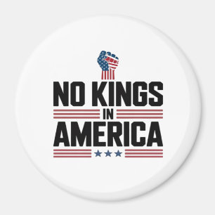 Geen Koningen In Amerika USA Retro Klassieker Magneet