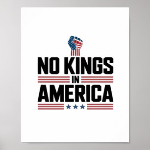 Geen Koningen In Amerika USA Retro Klassieker Poster