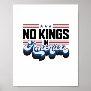 Geen Koningen In Amerika USA Retro Klassieker Poster