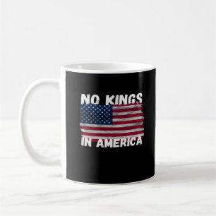 Geen Koningen In Amerika USA Vlag Vrijheid Klassie Koffiemok