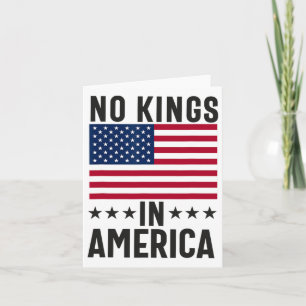 Geen Koningen in Amerika Vlag Protest behalve Demo Kaart