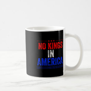 Geen koningen in Amerika Vlag Protest Save Democra Koffiemok