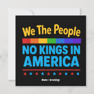 Geen koningen in Amerika wij de mensen gelijkheid  Kaart