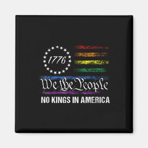 Geen koningen in Amerika, wij dragen de politieke  Magneet